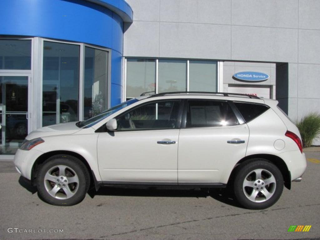 2003 Murano SL AWD - Glacier White Pearl / Cafe Latte photo #3