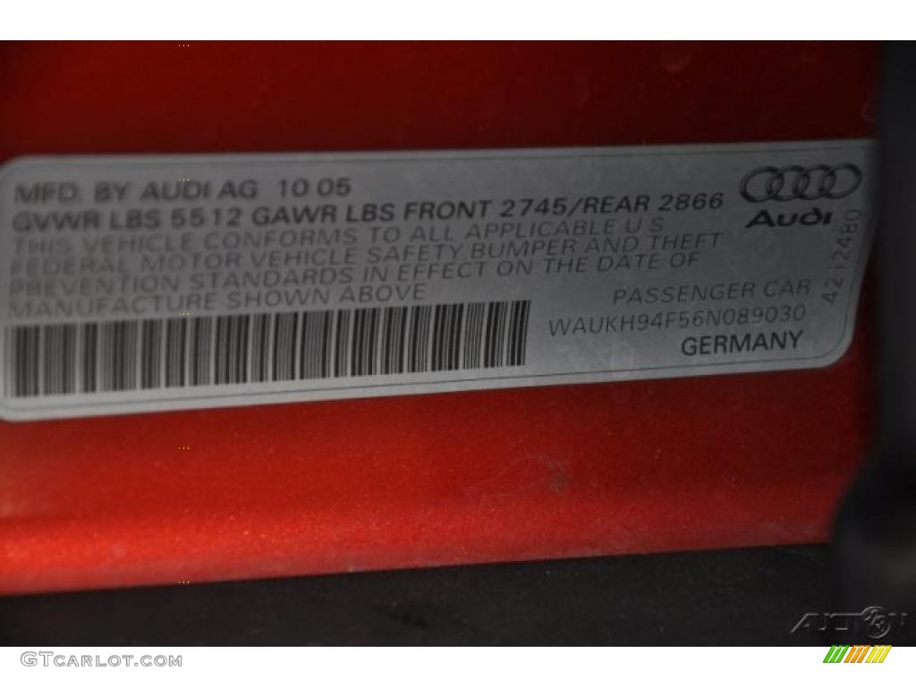 2006 A6 3.2 quattro Avant - Canyon Red Pearl / Beige photo #12