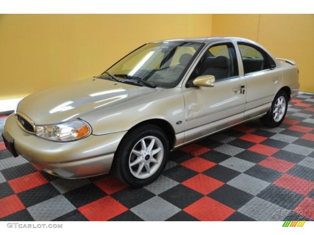2000 Contour SE Sport - Harvest Gold Metallic / Greystone photo #3