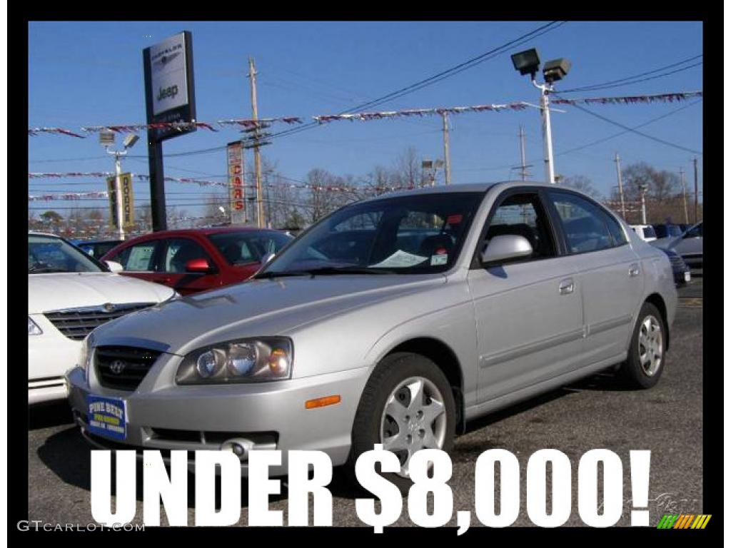 2006 Elantra GLS Sedan - Sterling Silver / Gray photo #1