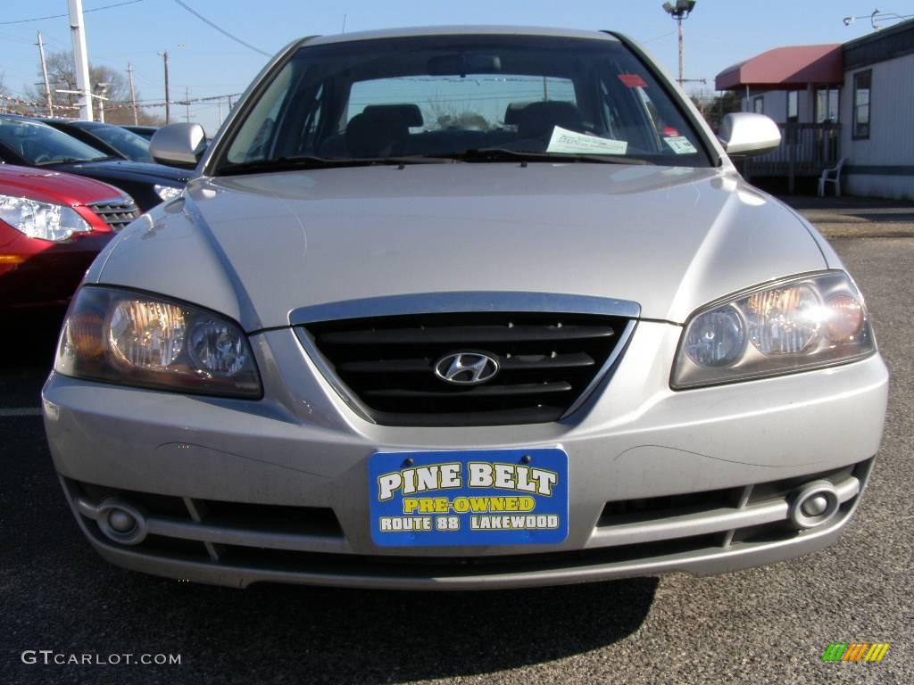 2006 Elantra GLS Sedan - Sterling Silver / Gray photo #2
