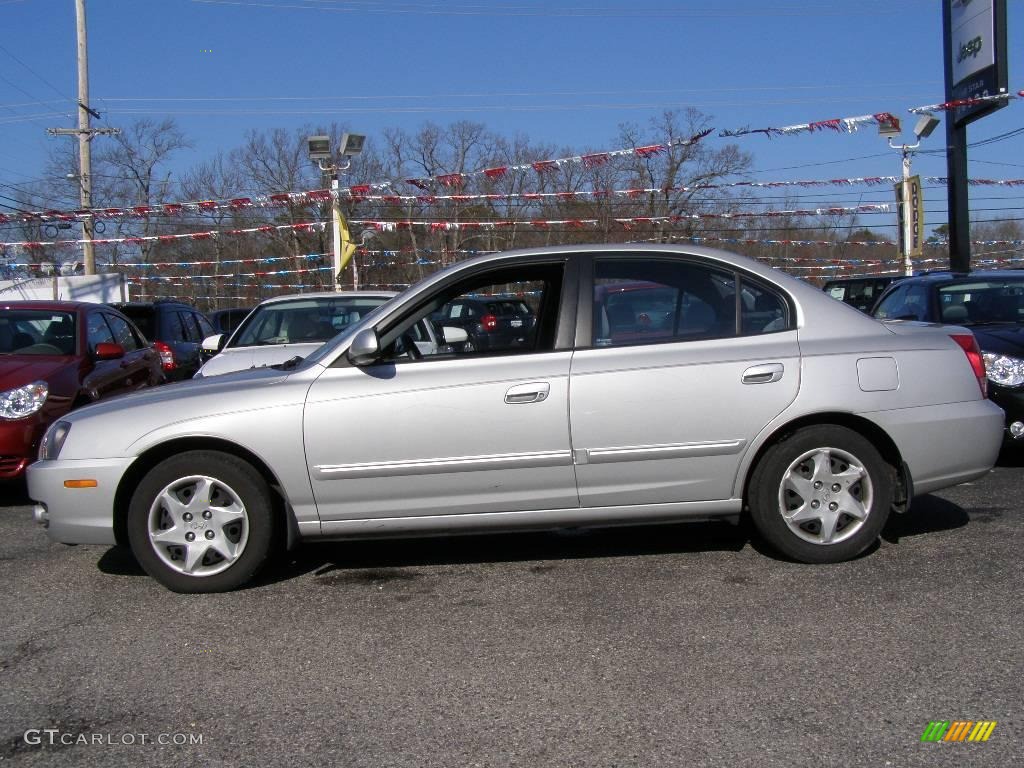 2006 Elantra GLS Sedan - Sterling Silver / Gray photo #3