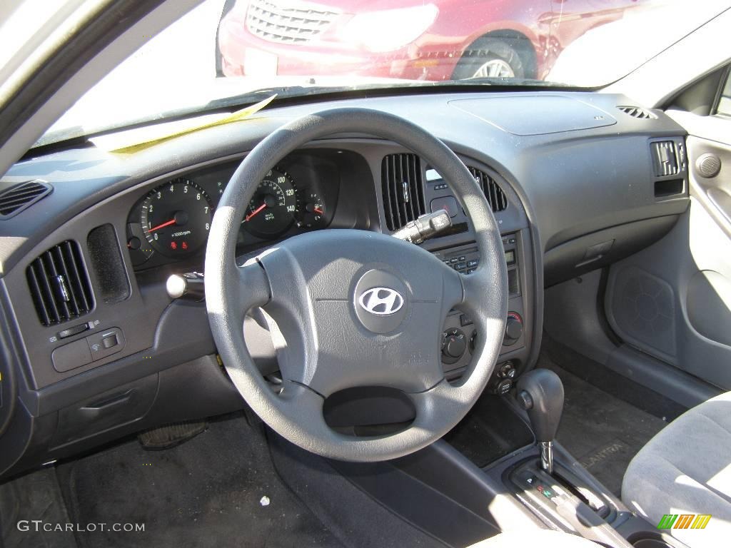 2006 Elantra GLS Sedan - Sterling Silver / Gray photo #7