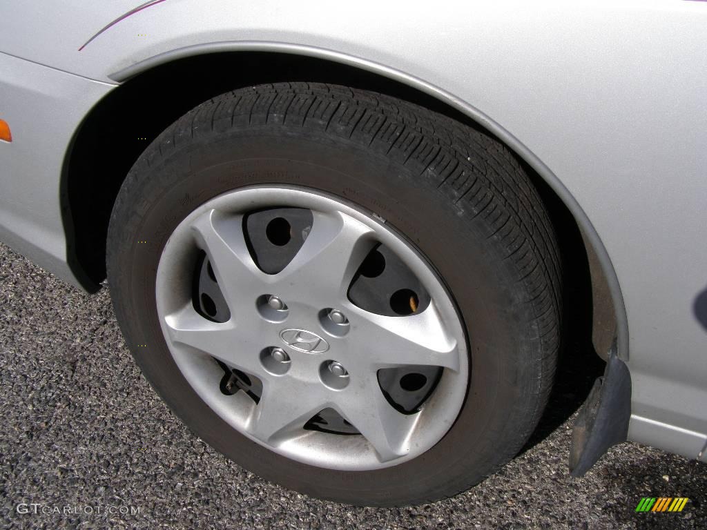 2006 Elantra GLS Sedan - Sterling Silver / Gray photo #13