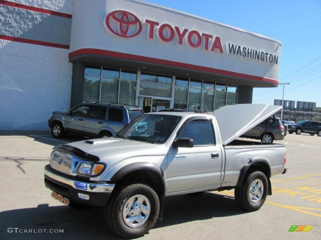 2002 Tacoma Regular Cab 4x4 - Lunar Mist Metallic / Charcoal photo #1