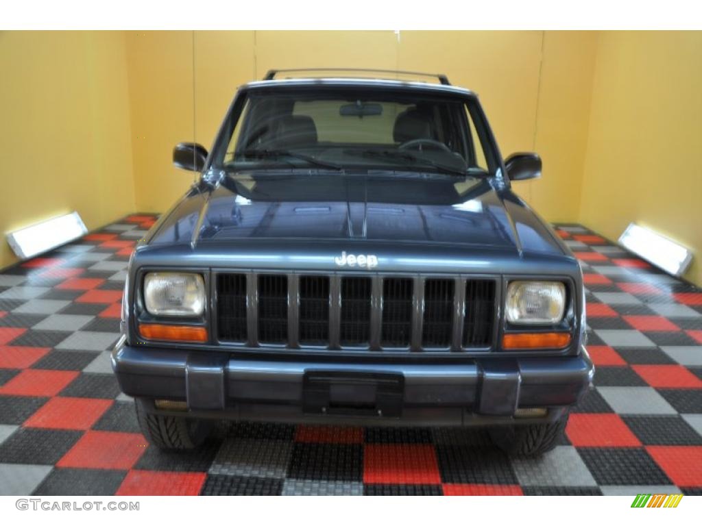 2001 Cherokee Classic 4x4 - Steel Blue Pearl / Agate photo #3
