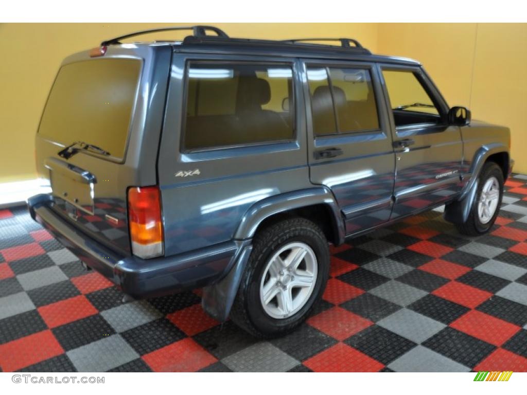 2001 Cherokee Classic 4x4 - Steel Blue Pearl / Agate photo #6