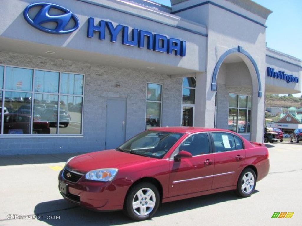 2006 Malibu LT V6 Sedan - Sport Red Metallic / Titanium Gray photo #1