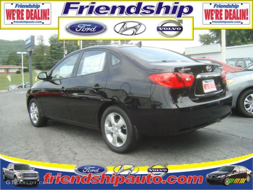 2010 Elantra SE - Ebony Black / Beige photo #2