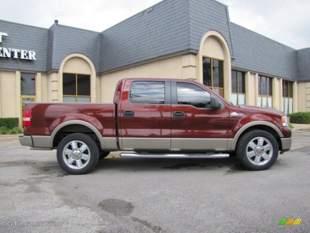 2006 F150 King Ranch SuperCrew - Dark Copper Metallic / Castano Brown Leather photo #7