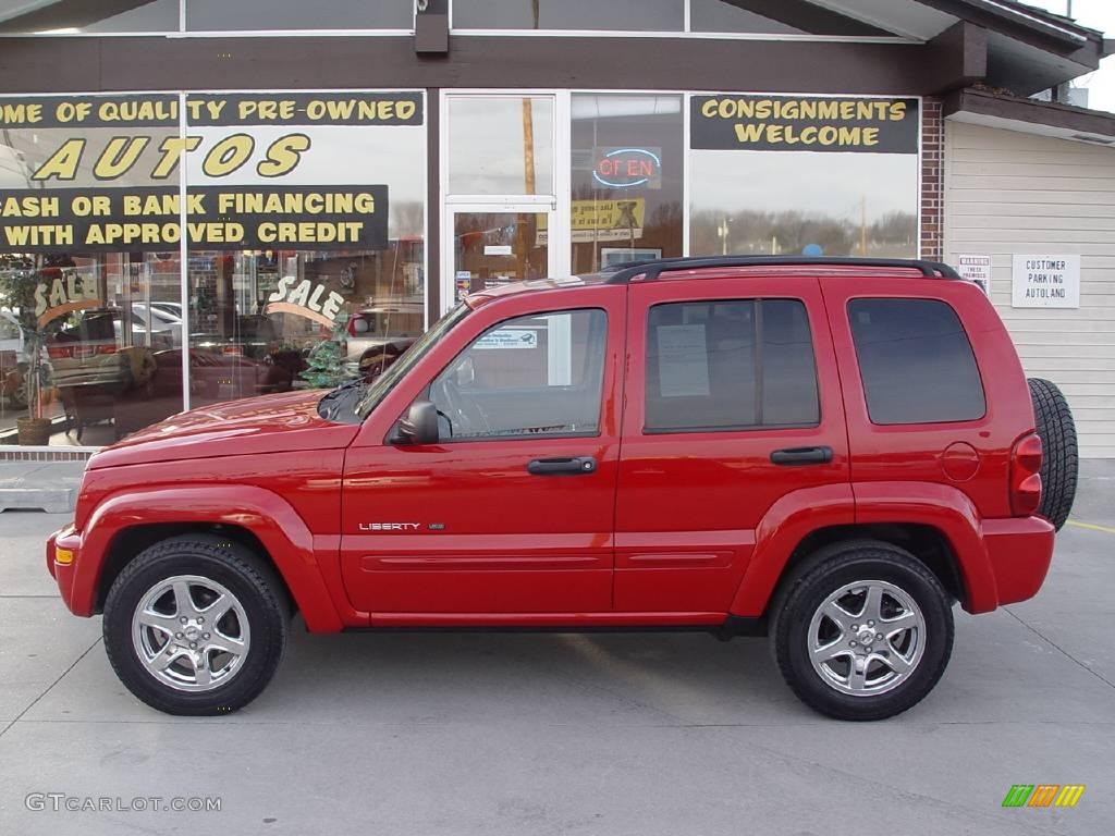2003 Liberty Limited 4x4 - Flame Red / Dark Slate Gray photo #1