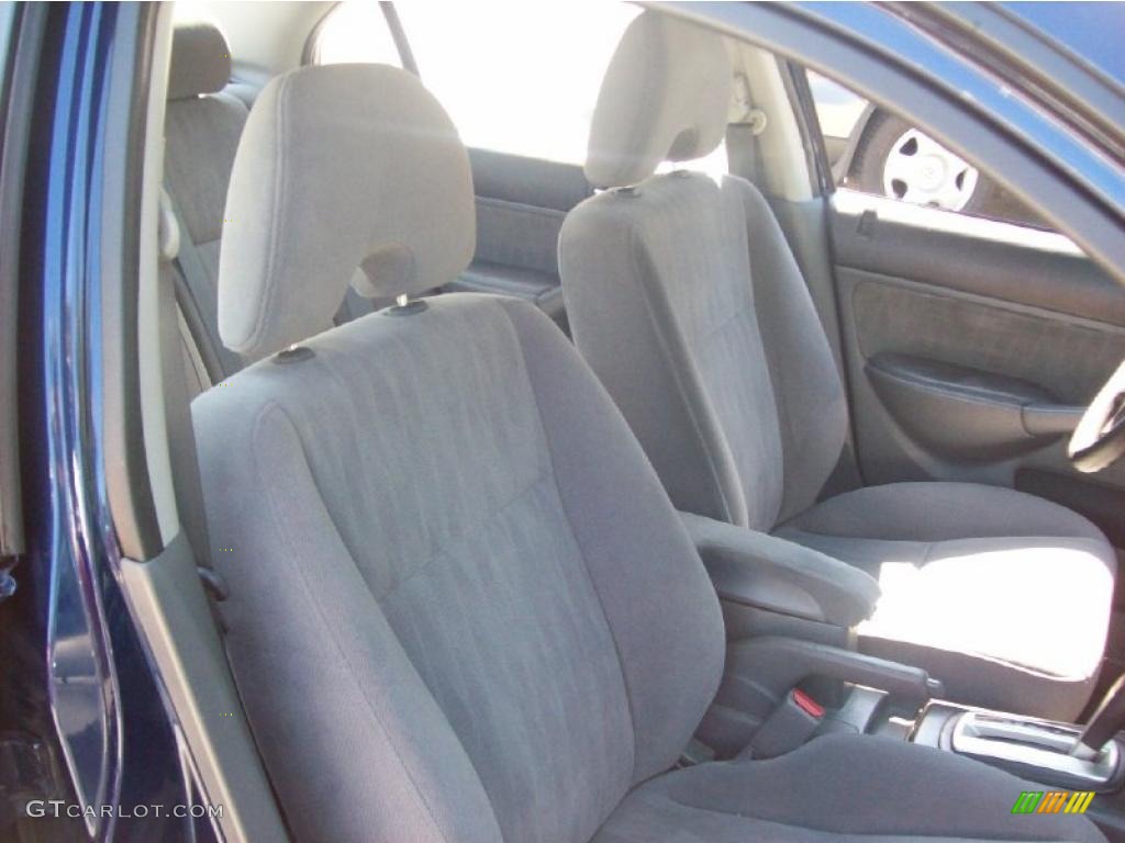 2003 Civic LX Sedan - Eternal Blue Pearl / Gray photo #15