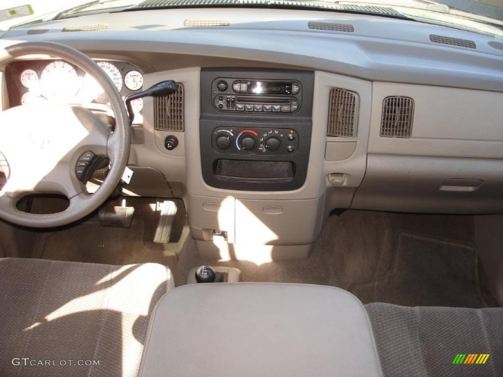 2003 Ram 1500 SLT Quad Cab 4x4 - Timberline Green Pearl / Taupe photo #12