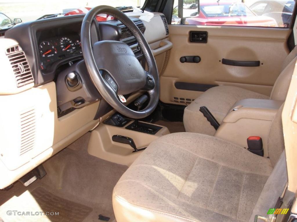 2002 Wrangler Sport 4x4 - Black / Camel Beige photo #10