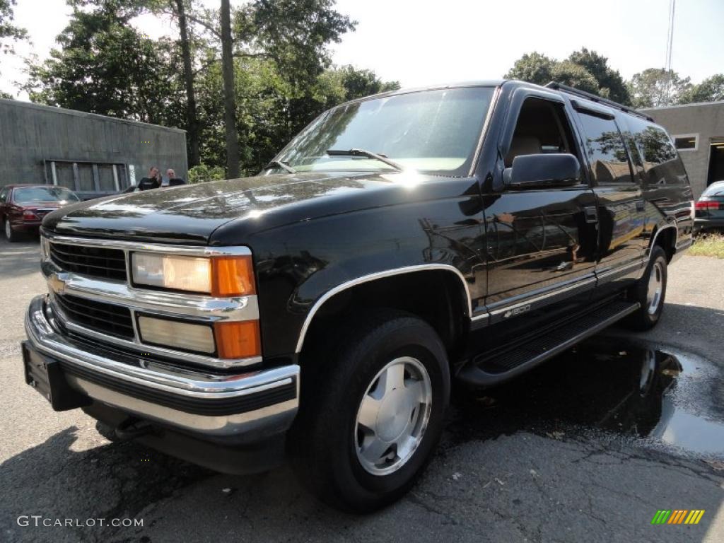 1999 Suburban K1500 LT 4x4 - Onyx Black / Neutral photo #1