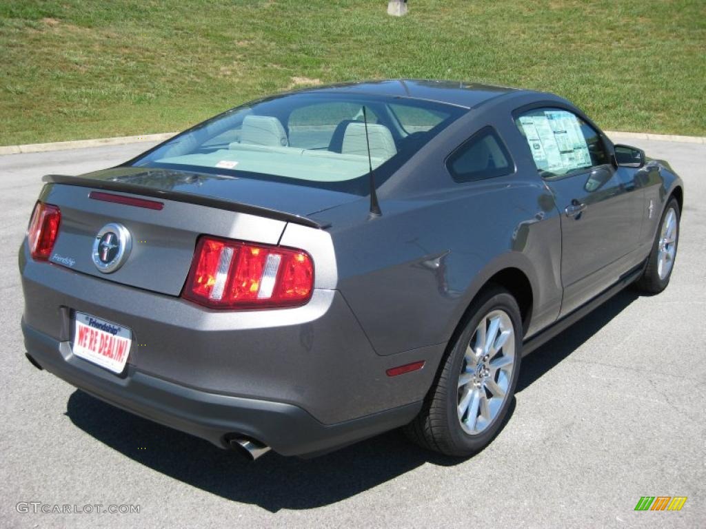 2011 Mustang V6 Premium Coupe - Sterling Gray Metallic / Stone photo #6