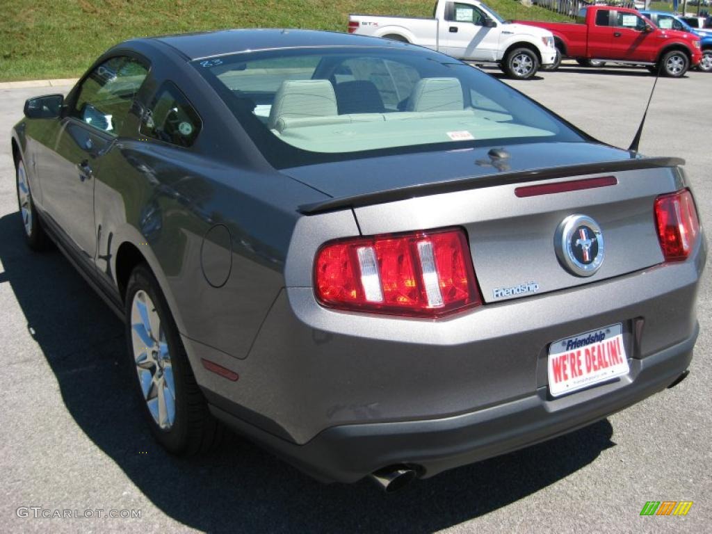 2011 Mustang V6 Premium Coupe - Sterling Gray Metallic / Stone photo #8