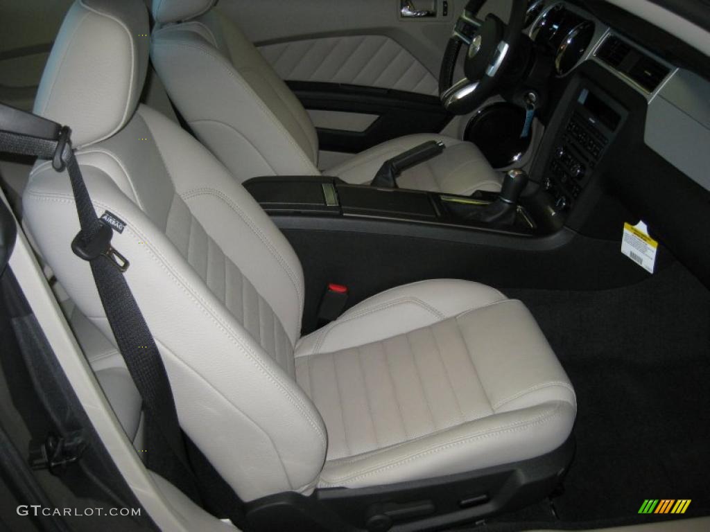 2011 Mustang V6 Premium Coupe - Sterling Gray Metallic / Stone photo #18