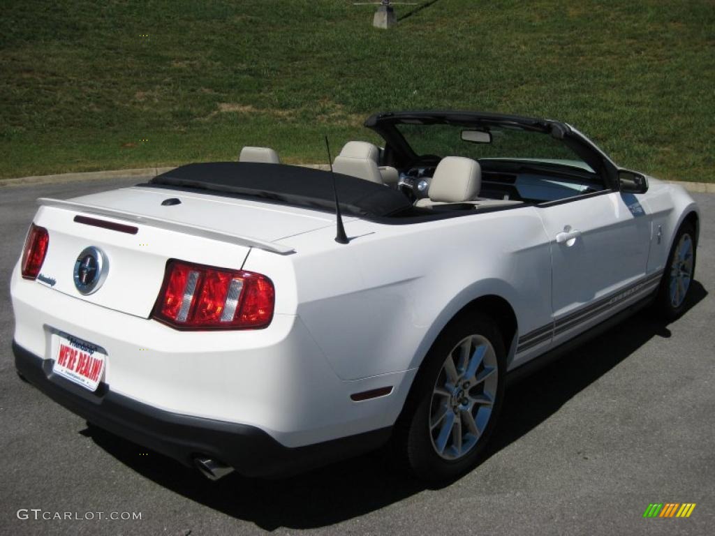 2011 Mustang V6 Premium Convertible - Performance White / Stone photo #6