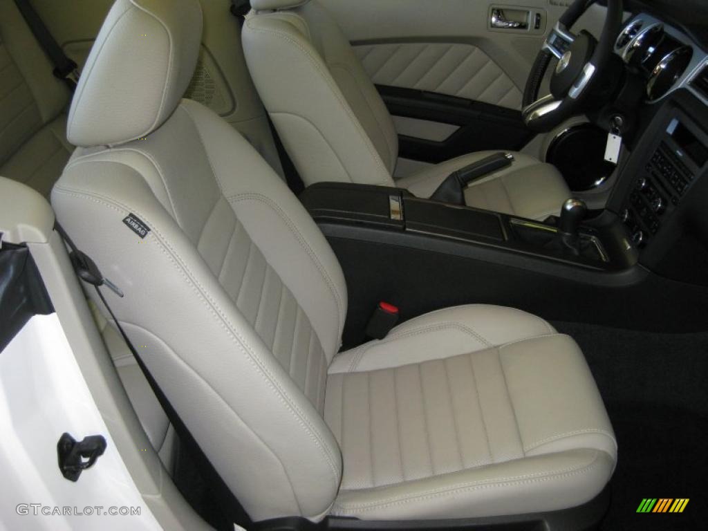 2011 Mustang V6 Premium Convertible - Performance White / Stone photo #18
