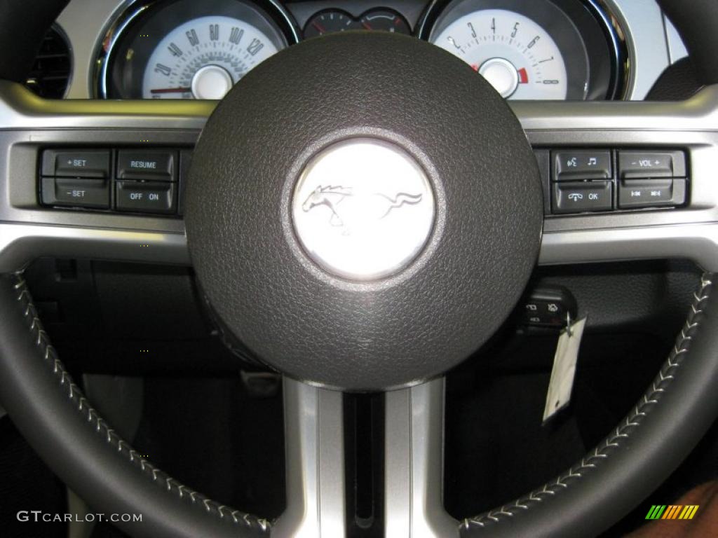 2011 Mustang V6 Premium Convertible - Performance White / Stone photo #26