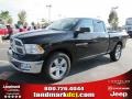 2011 Brilliant Black Crystal Pearl Dodge Ram 1500 Big Horn Quad Cab  photo #1