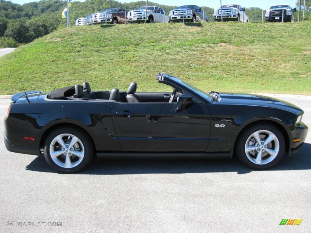 2011 Mustang GT Premium Convertible - Ebony Black / Charcoal Black photo #5