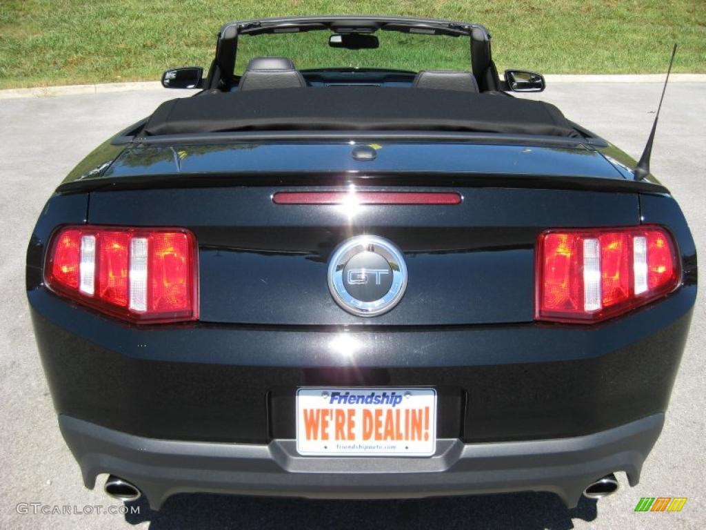 2011 Mustang GT Premium Convertible - Ebony Black / Charcoal Black photo #7