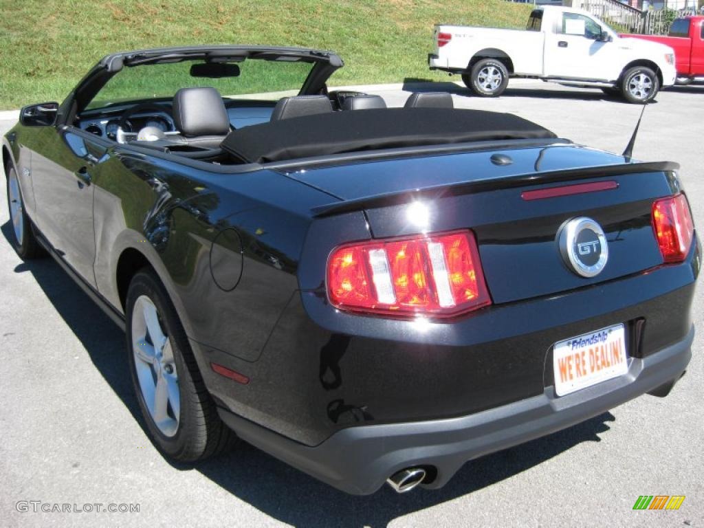 2011 Mustang GT Premium Convertible - Ebony Black / Charcoal Black photo #8