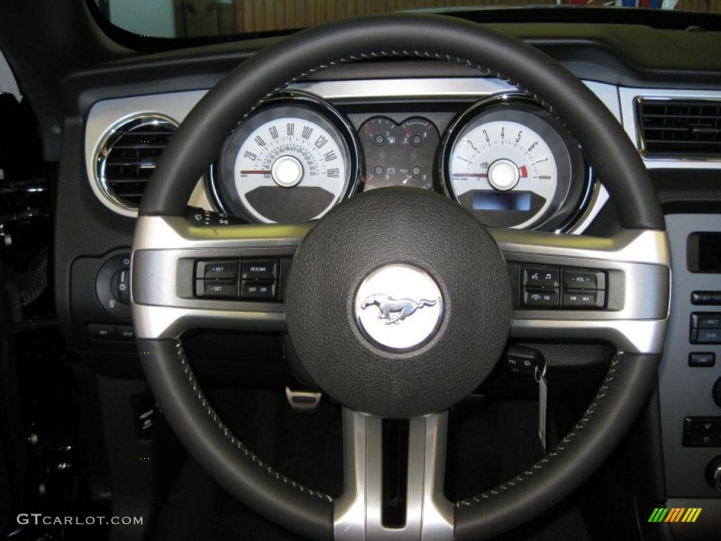 2011 Mustang GT Premium Convertible - Ebony Black / Charcoal Black photo #23