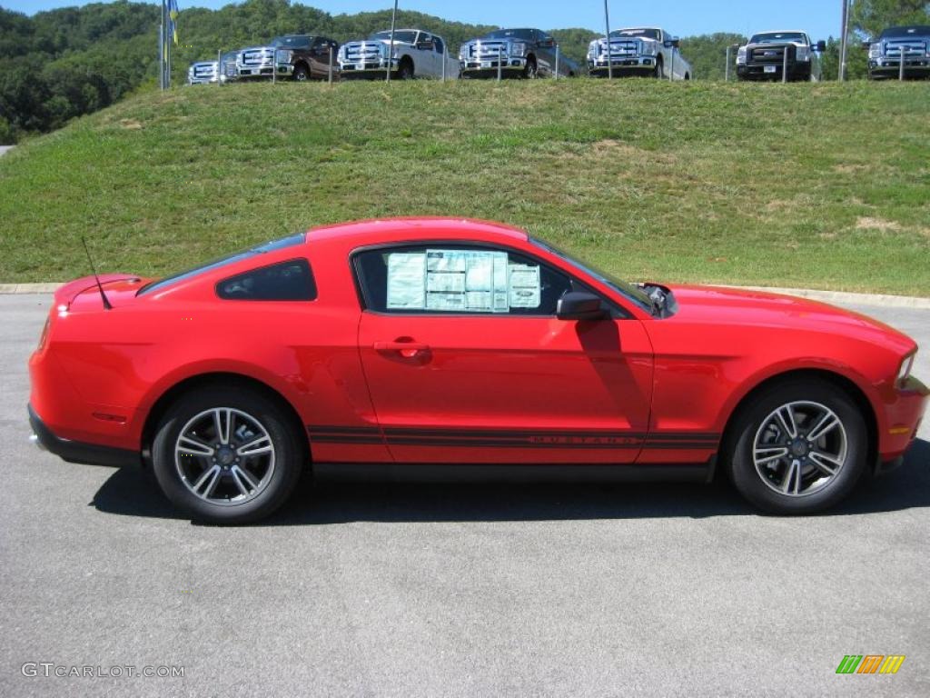 2011 Mustang V6 Premium Coupe - Race Red / Charcoal Black photo #5
