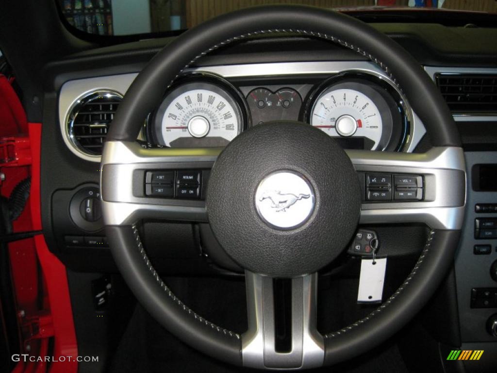 2011 Mustang V6 Premium Coupe - Race Red / Charcoal Black photo #23