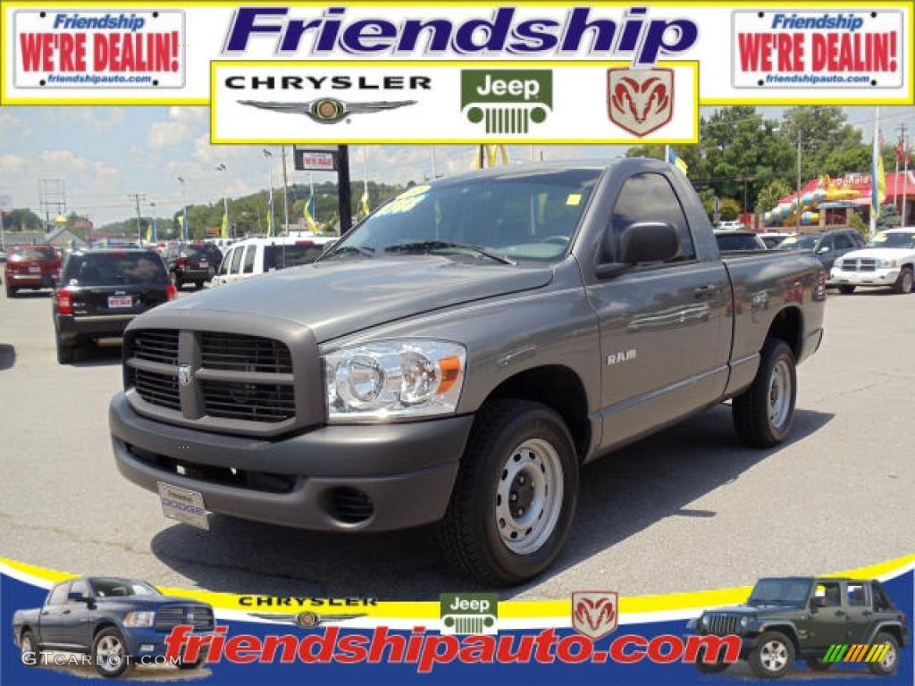 2008 Ram 1500 ST Regular Cab - Mineral Gray Metallic / Medium Slate Gray photo #2