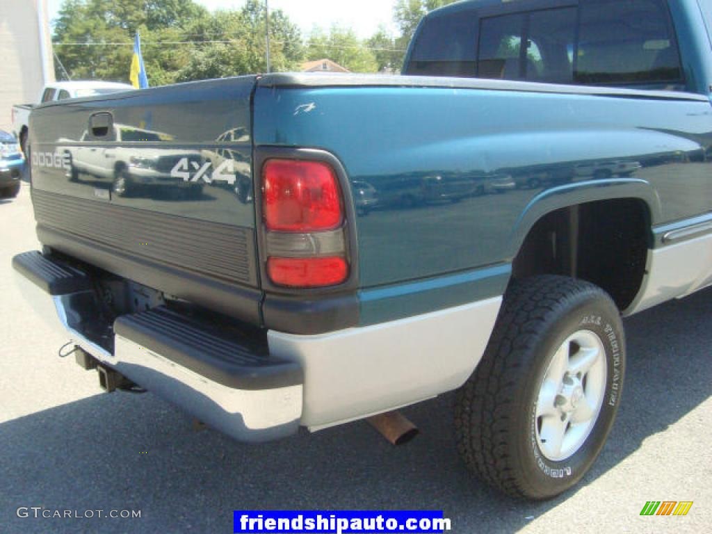 1999 Ram 1500 SLT Extended Cab 4x4 - Emerald Green Pearl / Mist Gray photo #12