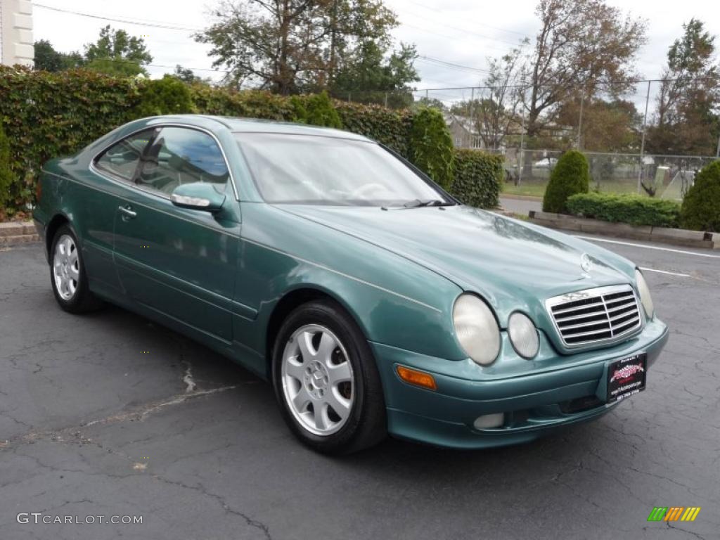 2000 CLK 320 Coupe - Mineral Green Metallic / Charcoal photo #2