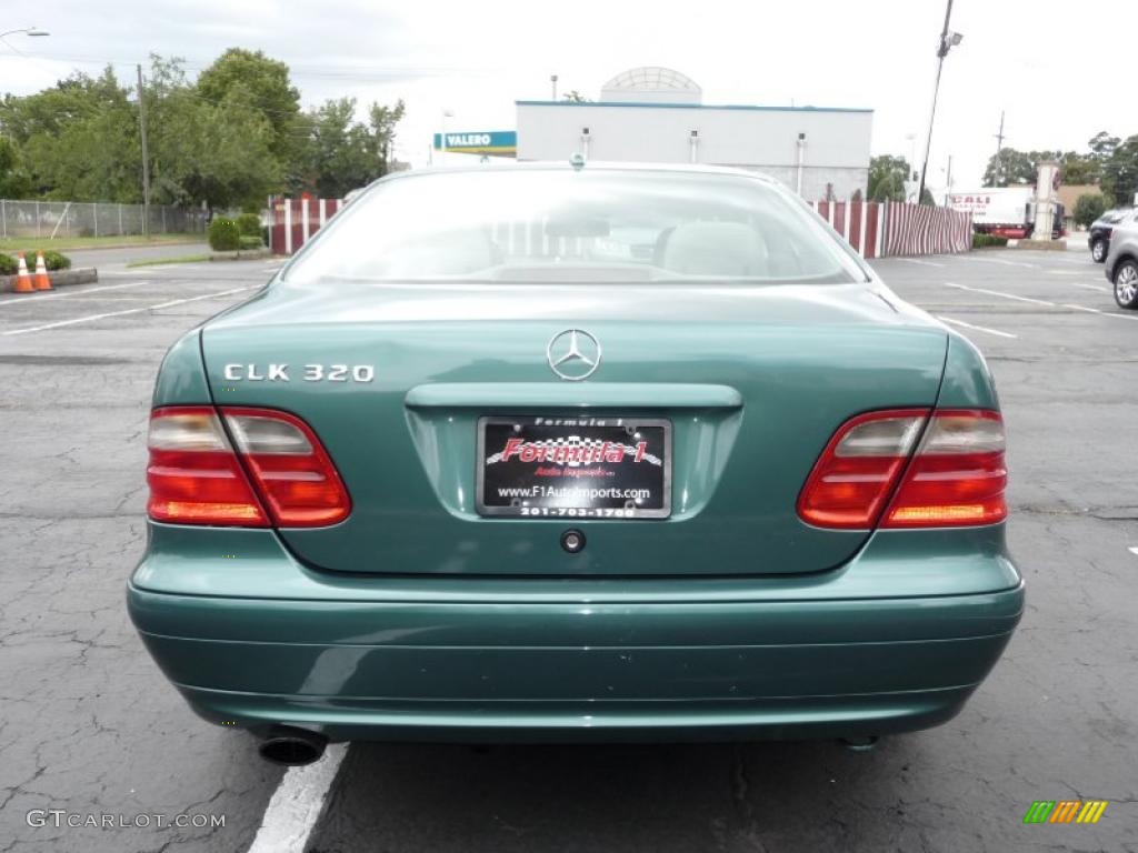 2000 CLK 320 Coupe - Mineral Green Metallic / Charcoal photo #8