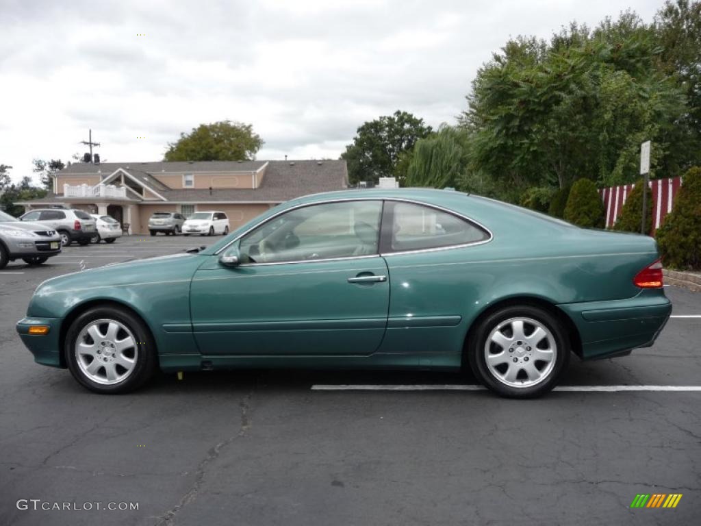 2000 CLK 320 Coupe - Mineral Green Metallic / Charcoal photo #9