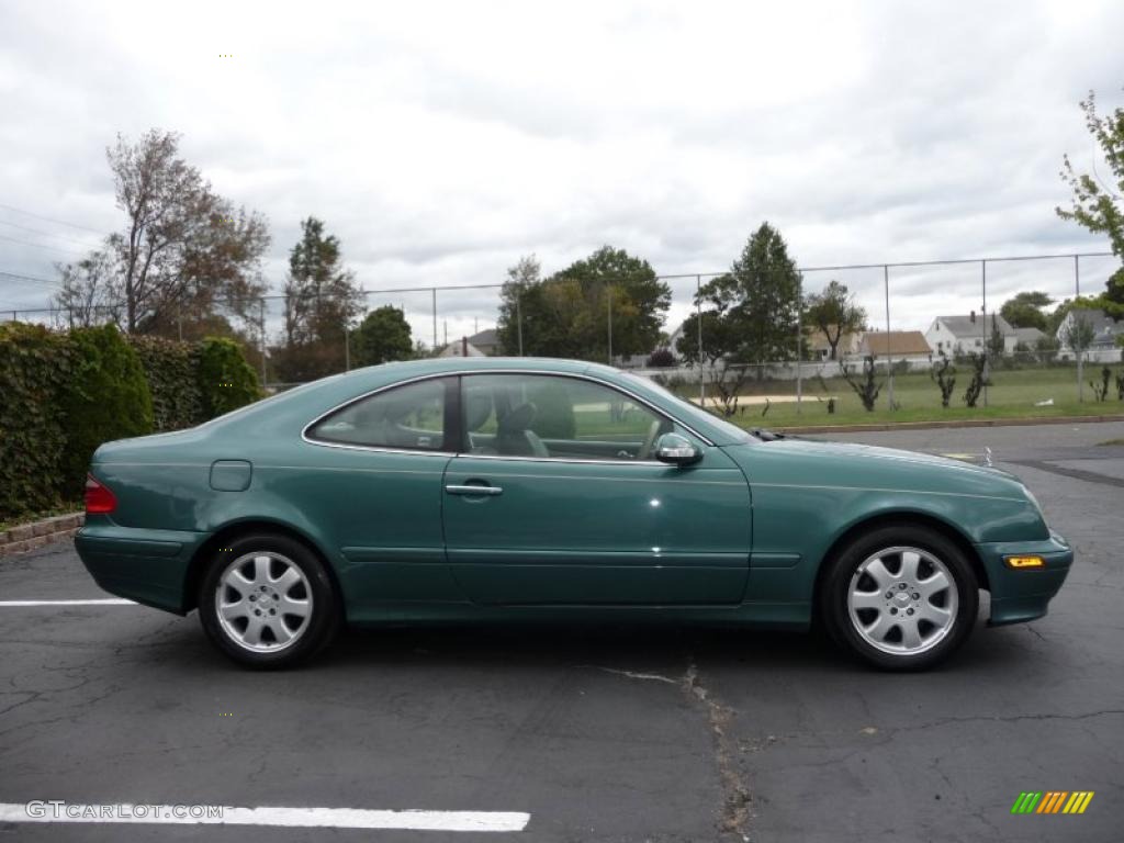 2000 CLK 320 Coupe - Mineral Green Metallic / Charcoal photo #10