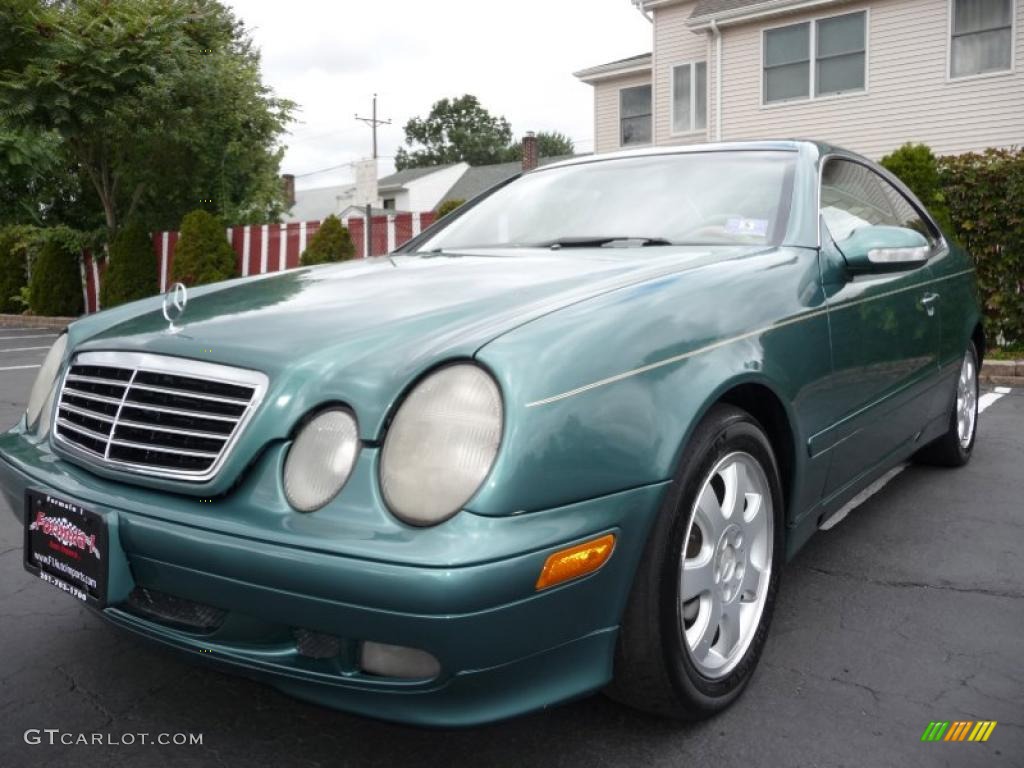 2000 CLK 320 Coupe - Mineral Green Metallic / Charcoal photo #12