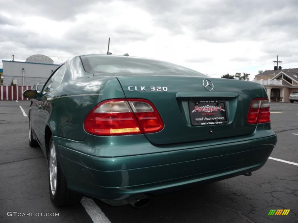 2000 CLK 320 Coupe - Mineral Green Metallic / Charcoal photo #13