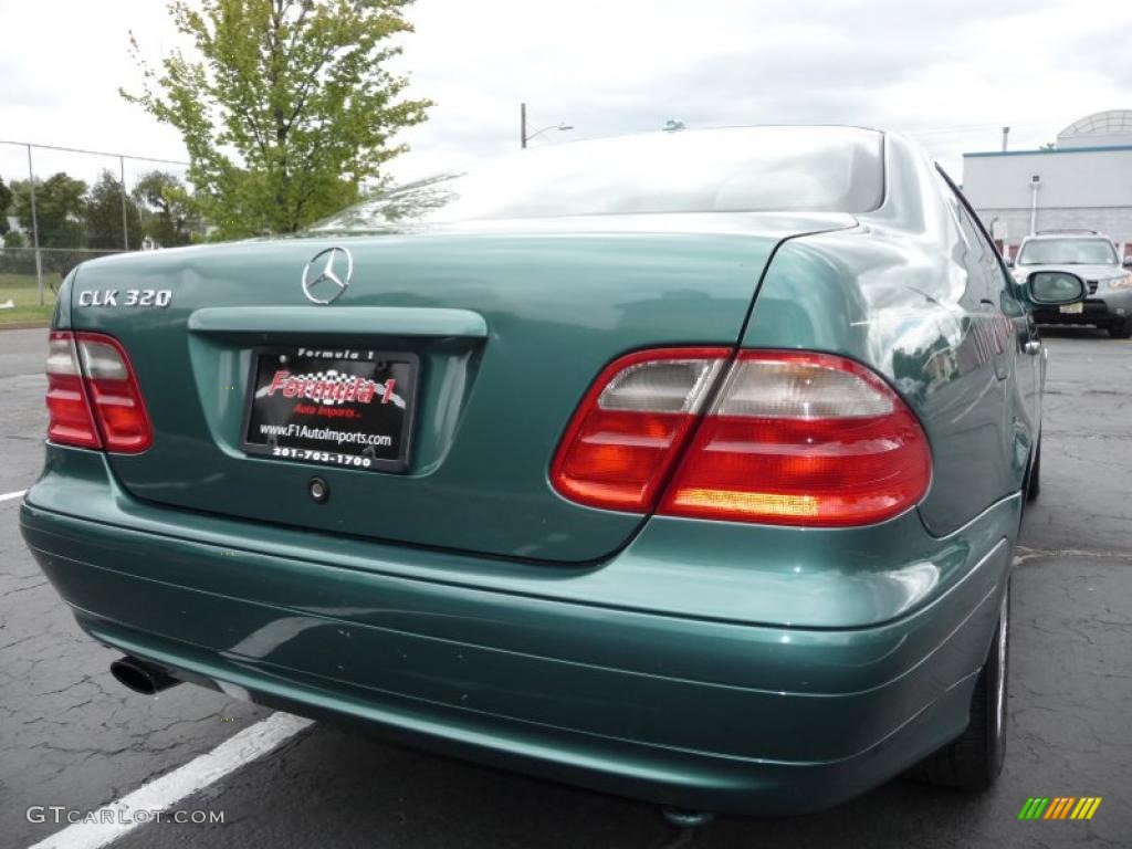 2000 CLK 320 Coupe - Mineral Green Metallic / Charcoal photo #14