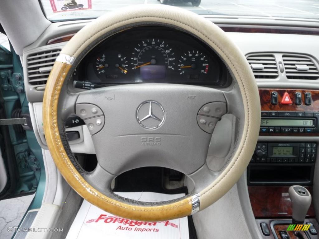 2000 CLK 320 Coupe - Mineral Green Metallic / Charcoal photo #21