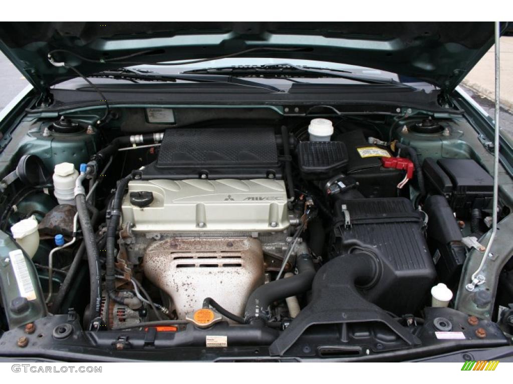 2004 Galant ES - Machine Green Metallic / Creme photo #15