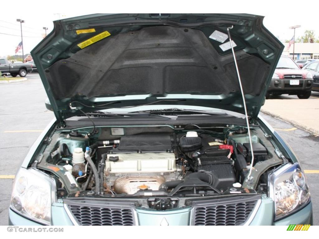 2004 Galant ES - Machine Green Metallic / Creme photo #16