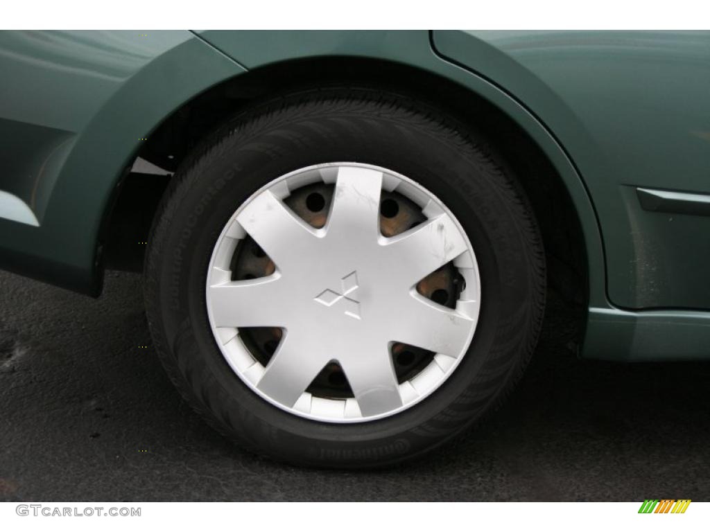 2004 Galant ES - Machine Green Metallic / Creme photo #22