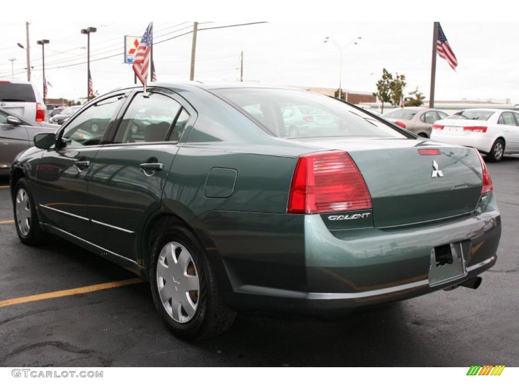 2004 Galant ES - Machine Green Metallic / Creme photo #24