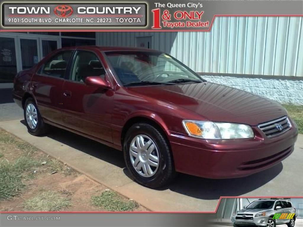 2001 Camry LE - Vintage Red Pearl / Oak photo #1