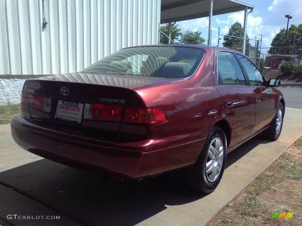 2001 Camry LE - Vintage Red Pearl / Oak photo #16