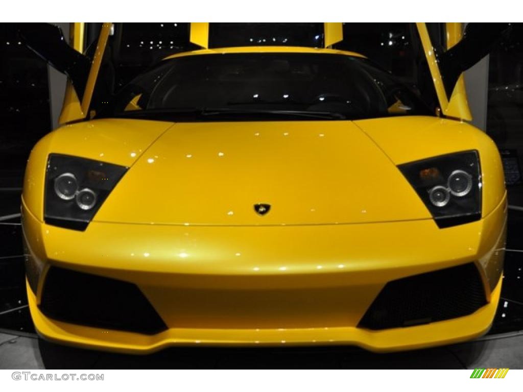 2007 Murcielago LP640 Coupe - Giallo Evros (Yellow) / Nero Perseus photo #2