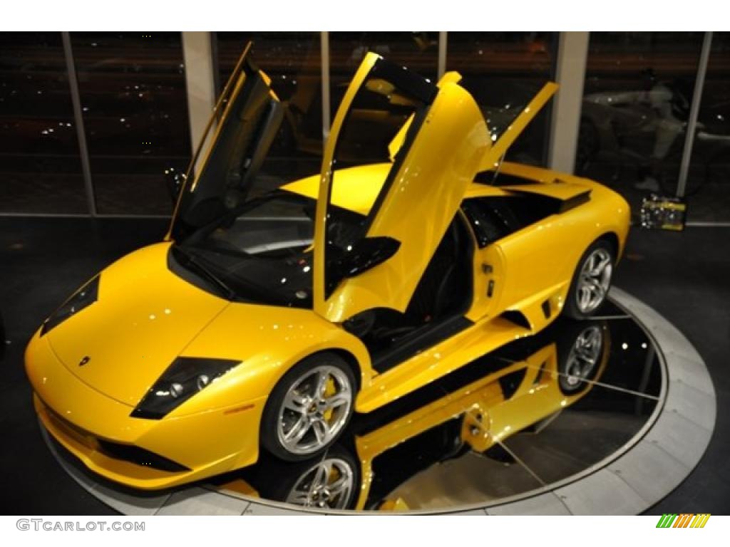 2007 Murcielago LP640 Coupe - Giallo Evros (Yellow) / Nero Perseus photo #8